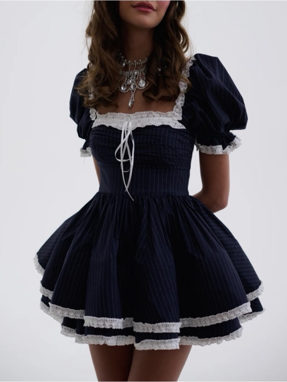 Selkie Pinstripe Bonny Dress